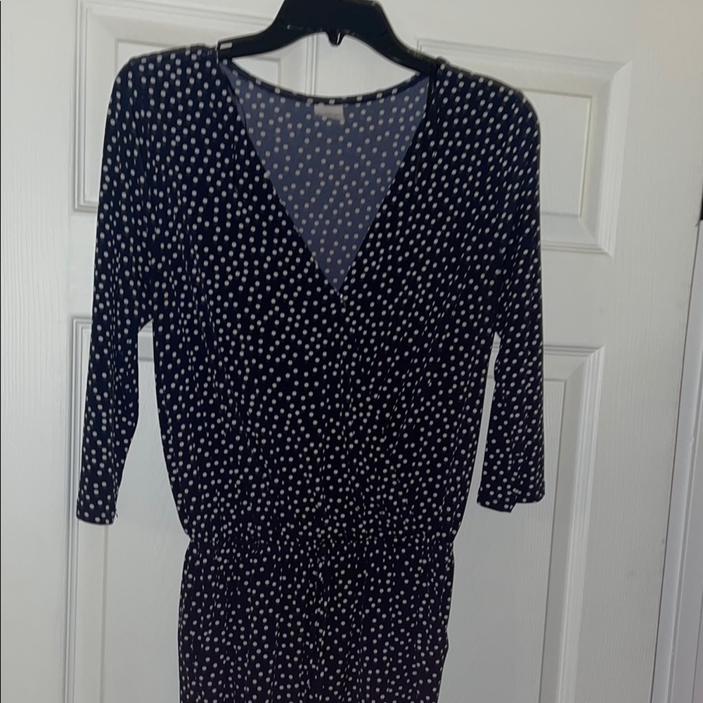 Kaileigh Black and White V-Neck Sheath Jumpsuit